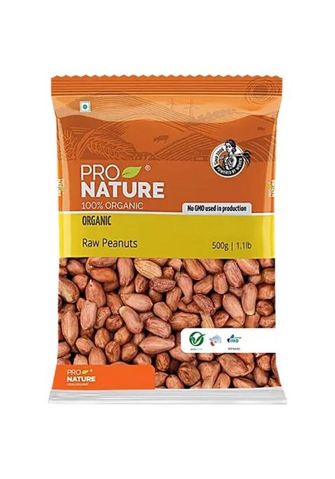 Pro Nature Organic Raw Peanut 500 g Pouch