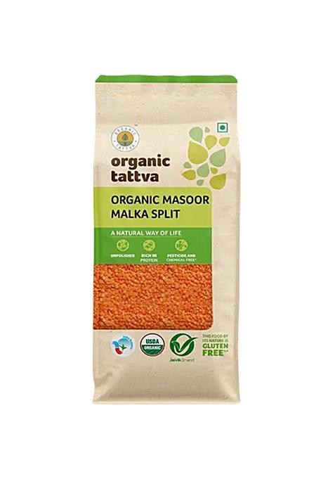 Organic Tattva Organic Masoor Malka 500 g Pouch