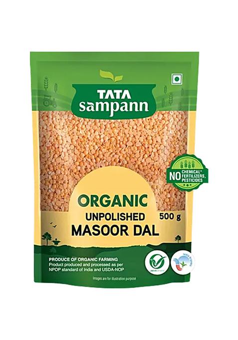 Tata Sampann Organic Masoor Dal 500 g