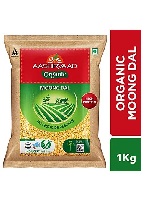 Aashirvaad Natures Super Foods Organic Moong Dal 1 Kg