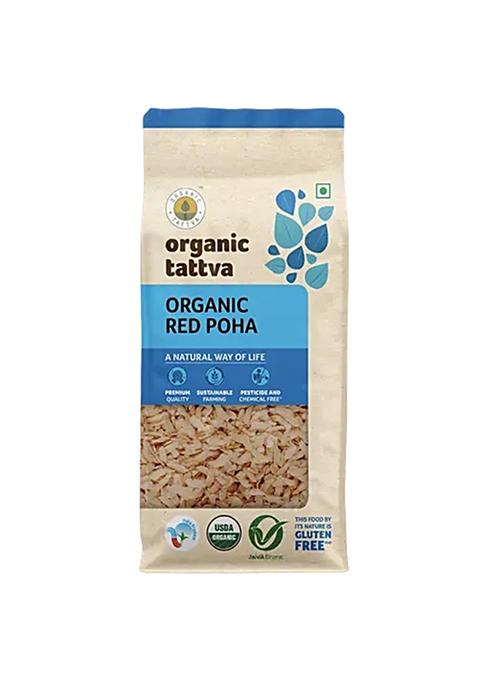 Organic Tattva Red Poha 500 g Pouch