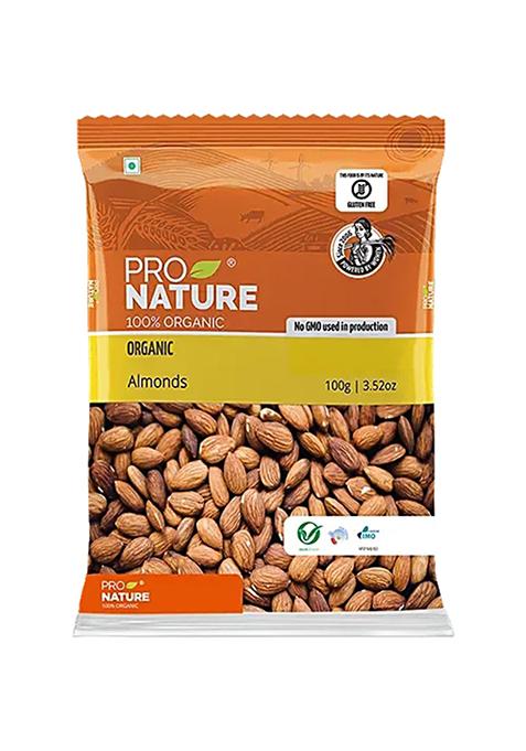 Pro Nature Organic Almonds 100 g Pouch