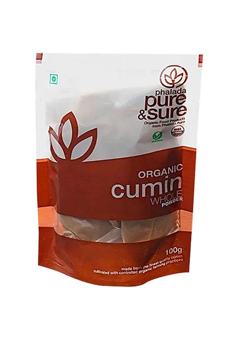 Pure Sure Organic Cumin Powder Enhances Flavour 100 g