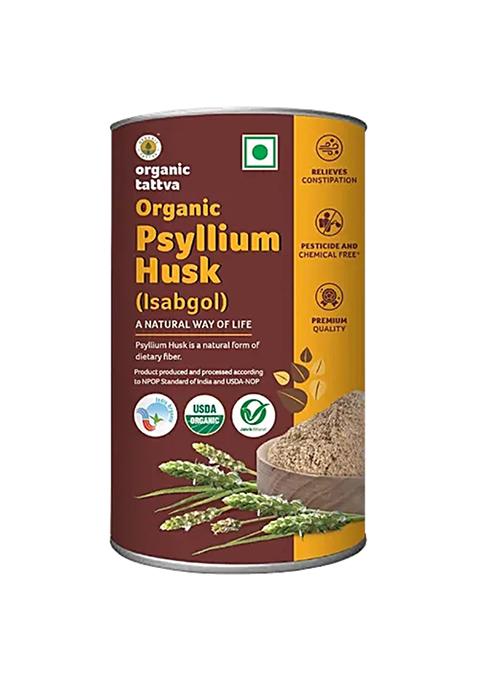 Organic Tattva Organic Psyllium Husk 100 g Composite Can