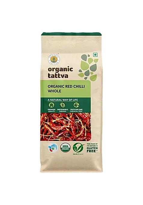 Organic Tattva Red Chilli Whole 100 g Pouch