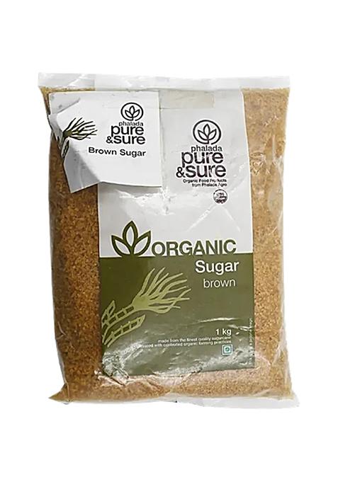 Phalada Pure Sure Organic Sugar Brown 1 Kg Pouch