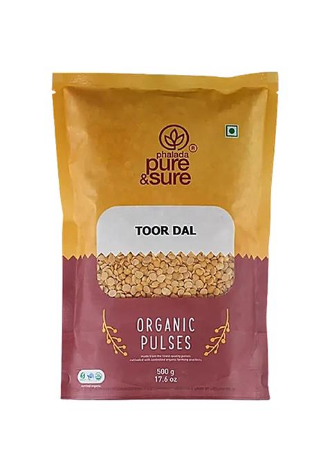 Phalada Pure Sure Organic Toor Daal 500 g Pouch