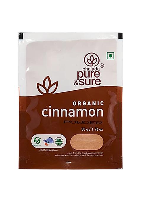 Pure Sure Organic Cinnamon Powder Warm Fragrance Spicy Flavour 50 g