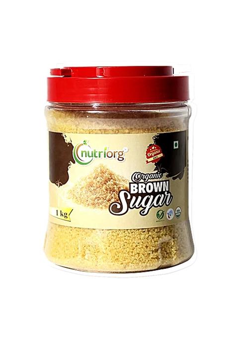 Nutriorg Certified Organic Brown Sugar 1 Kg Bottle