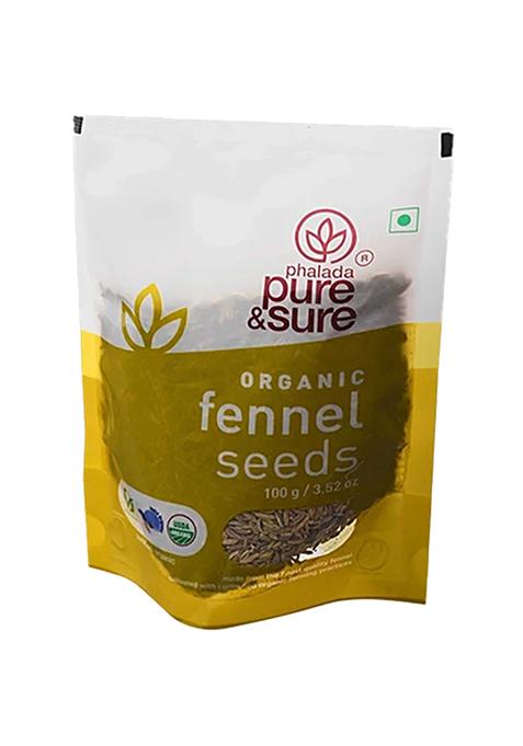 Phalada Pure Sure Organic Fennel Seeds 100 g Pouch