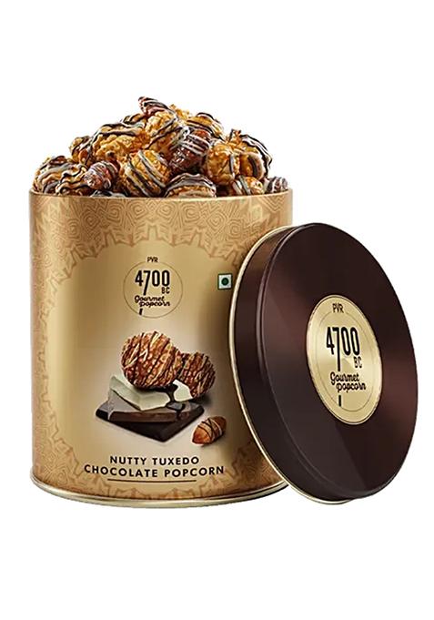 4700Bc Nutty Tuxedo Chocolate Gourmet Popcorn, 150 g Tin