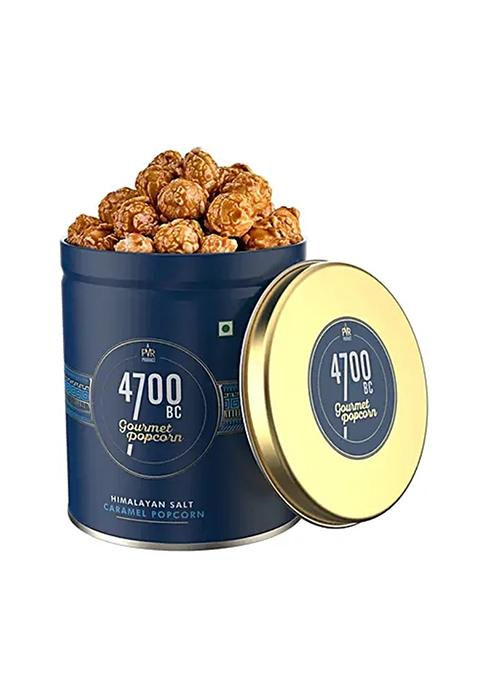 4700Bc Himalayan Salt Caramel Gourmet Popcorn, 125 g Tin