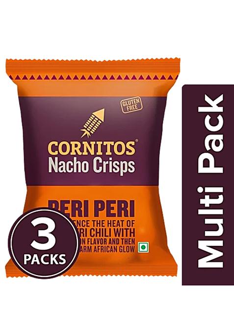 Cornitos Peri Peri Nacho Chips, 3X55 g Multipack