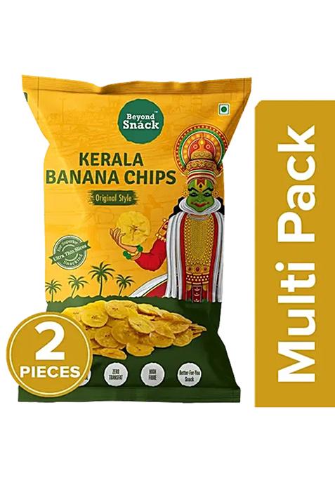 Beyond Snack Kerala Banana Chips - Original Style, Thin And Crispy, Delicious, 2X125 g Multipack