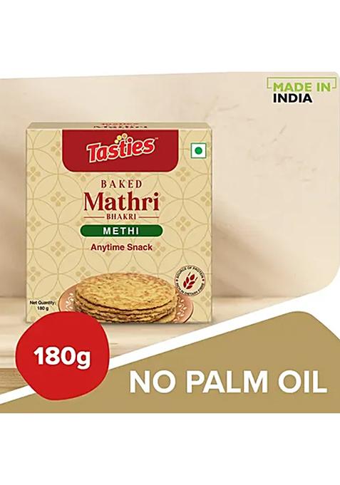 Tasties Namkeen Bhakhri Baked Mathri Methi 180 g