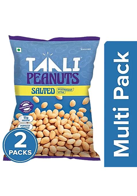 Taali Roasted Peanuts Salted Rich In Protein Delicious Crunchy 2X160 g