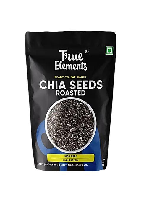 True Elements Roasted Chia Seeds Premium Chia Seeds For Eating 125 g