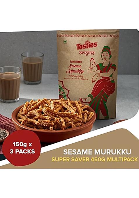 Tasties Origins Origins Namkeen Sesame Murukku 3X150 g