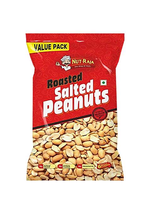 Jabsons Roasted Salted Peanuts Protein Rich No Artificial Colours Traditional Flavour 320 g