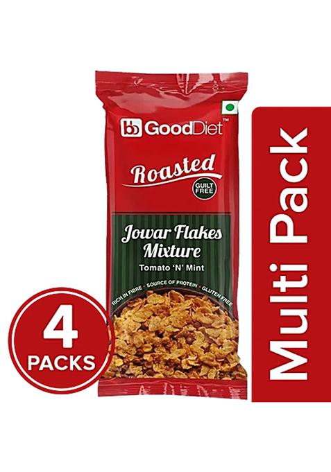 Gooddiet Roasted Jowar Flakes Mixture 4X30 g