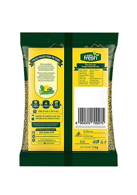 Earth Fresh Moong Whole 1 Kg