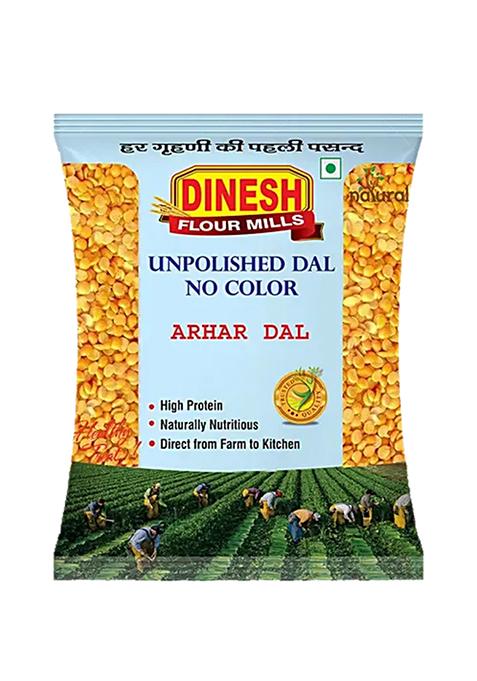Dinesh Flour Mills Unpolished Arhar Dal /Toor Dal Split 500g