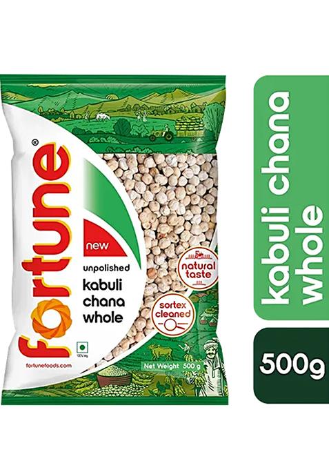Fortune Kabuli Chana Whole Unpolished 500g