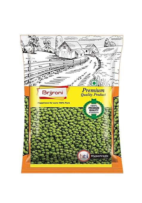 Brijrani Moong Sabut 100% Pure Premium Quality Rich In Protein 500g Pouch