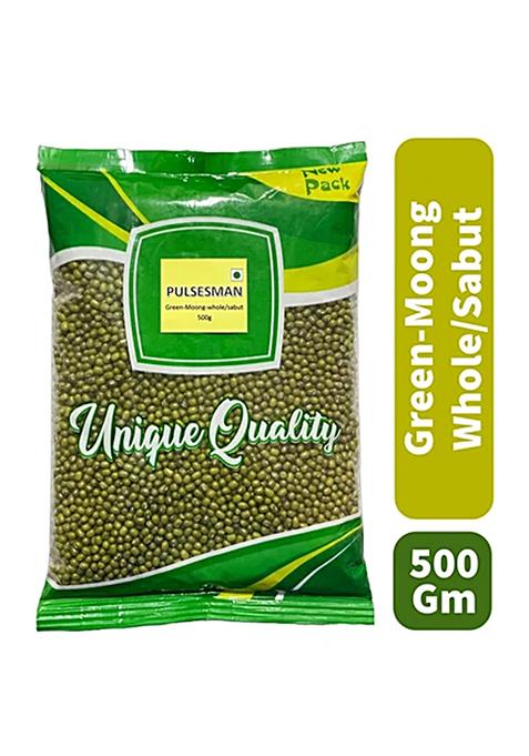 Pulsesmangreen Moong Whole/Sabut 500g