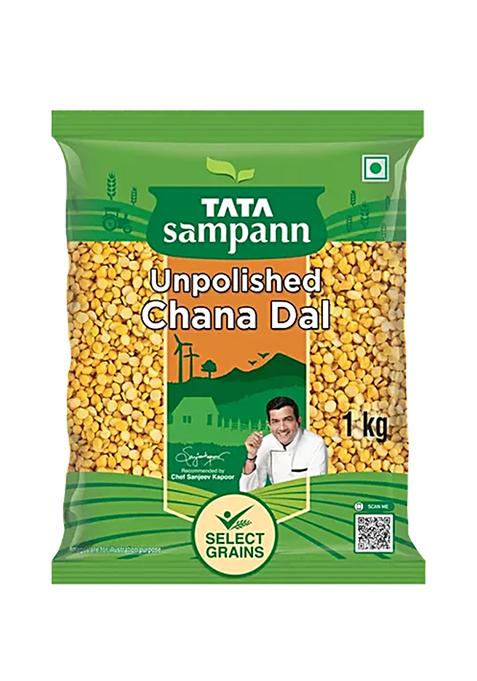 Tata Sampann Unpolished Chana Dal 1 Kg Pouch