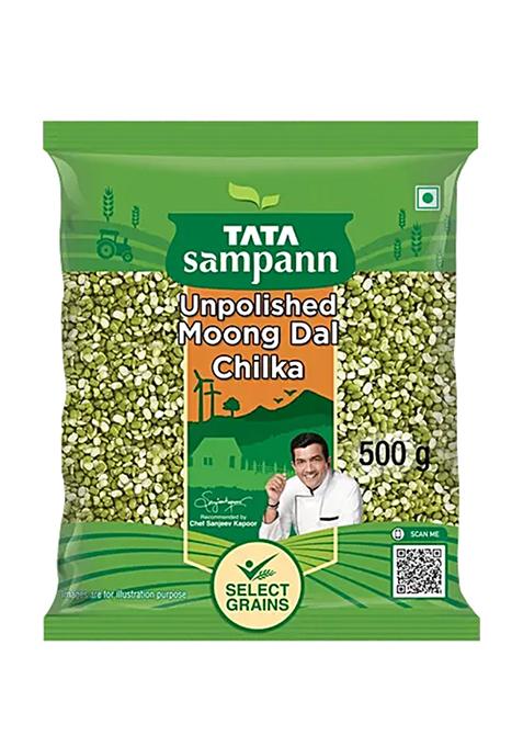 Tata Sampann Unpolished Moong Dal Chilka 500g Pouch