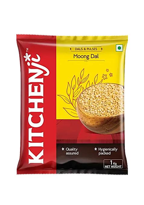 Kitchenji Unpolished Moong Dal Rich In Protein 1 Kg Pouch