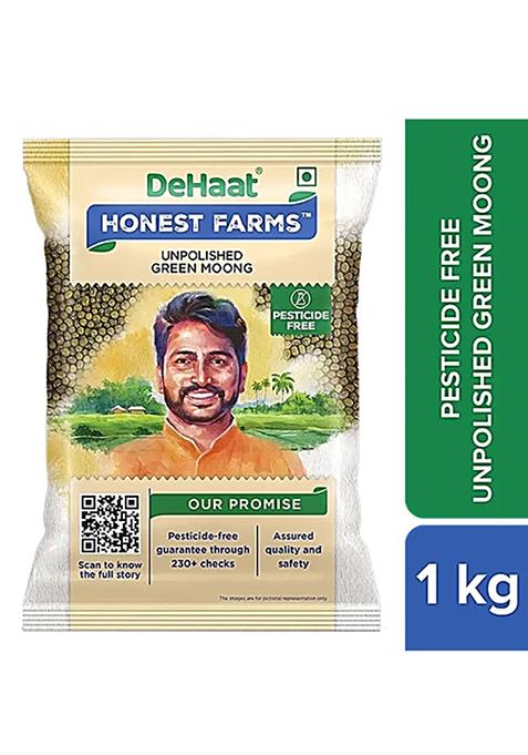 Dehaat Honest Farms Unpolishedgreen Moong Pesticide Free 1 Kg