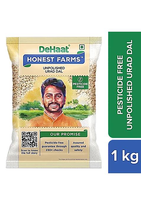 Dehaat Honest Farms Unpolished Urad Dal Pesticide Free 1 Kg