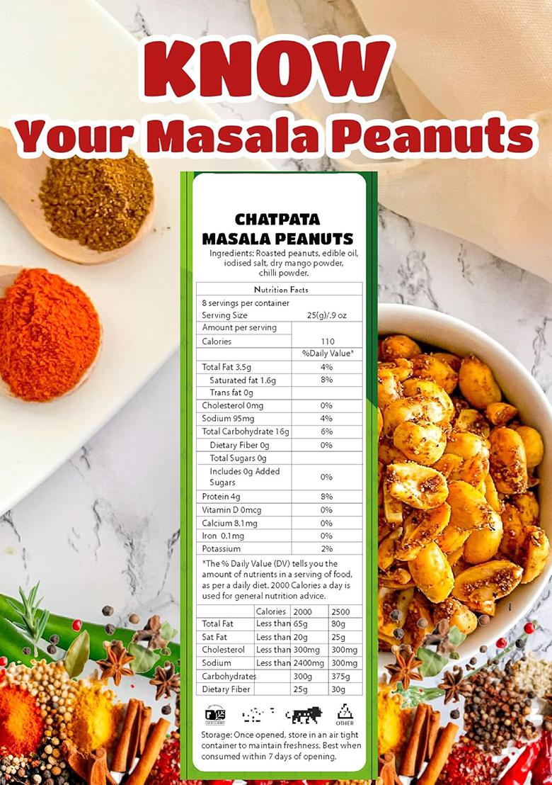 Gujjubhai Chatpata Masala Peanuts 100G