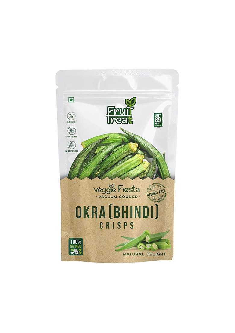 Fruit Treat Special Healthy Vacuum Fried Snack Combo - (Pack of 7) | Jackfruit Natural, Bhindi, Banana Chilli, Sweet Corn, Beetroot, Bitter Gourd and Sweet Potato Crunchies| Nutritious Healthy Snacks - Indya