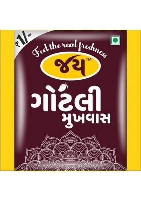 Jay Gotli Mukhwas Gutli Mix Mukhwas â‚¹1 Pouch â€“ Pack of 5 (60 pouches each, total 300 pouches). Gutli-Sesame Seeds-Coriander Seeds Mukhwas