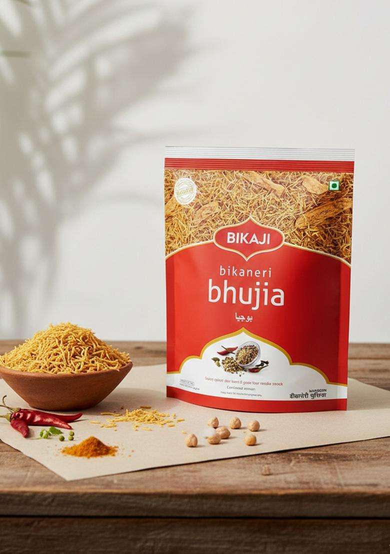 Bikaji Bhujia No 1 - Authentic Indian Snack | 1Kg Pack - Indya