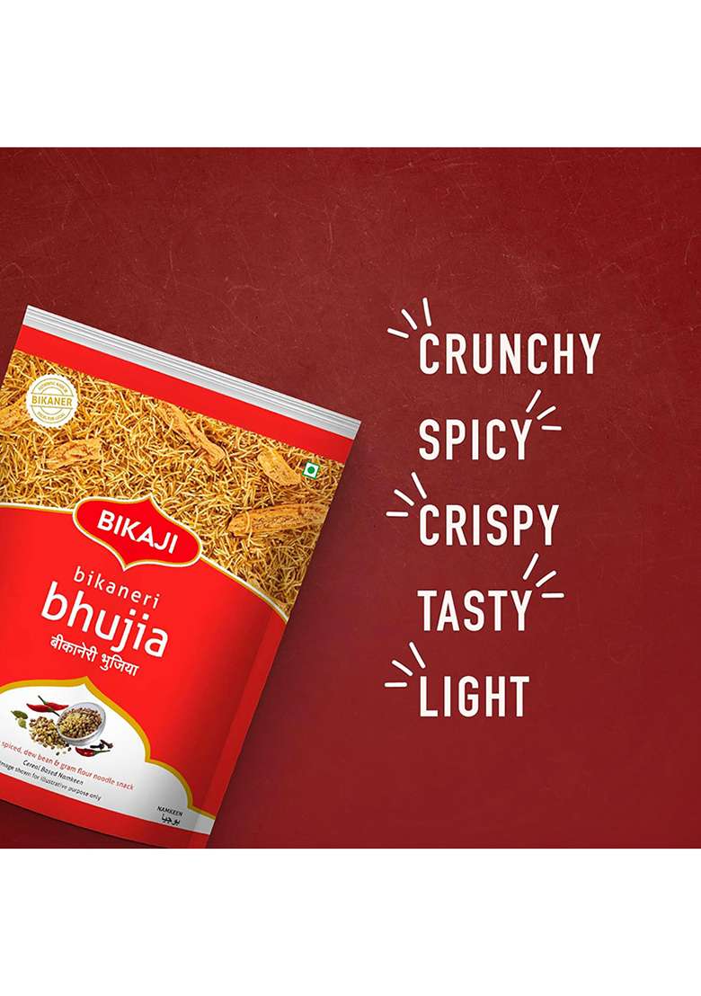 Bikaji Bhujia No 1 - Authentic Indian Snack | 1Kg Pack - Indya