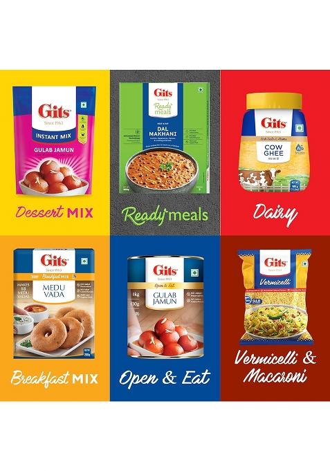 Gits Instant Sambhar Breakfast Mix, Makes 1200Ml Per Pack, Pure Veg, South Indian Recipe 100G