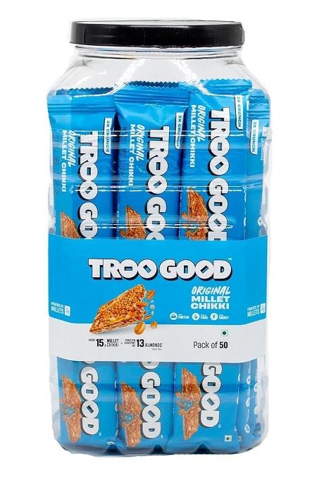 Troogood Millet Chikki Jar (50 Pcs, 15G Each 750G)