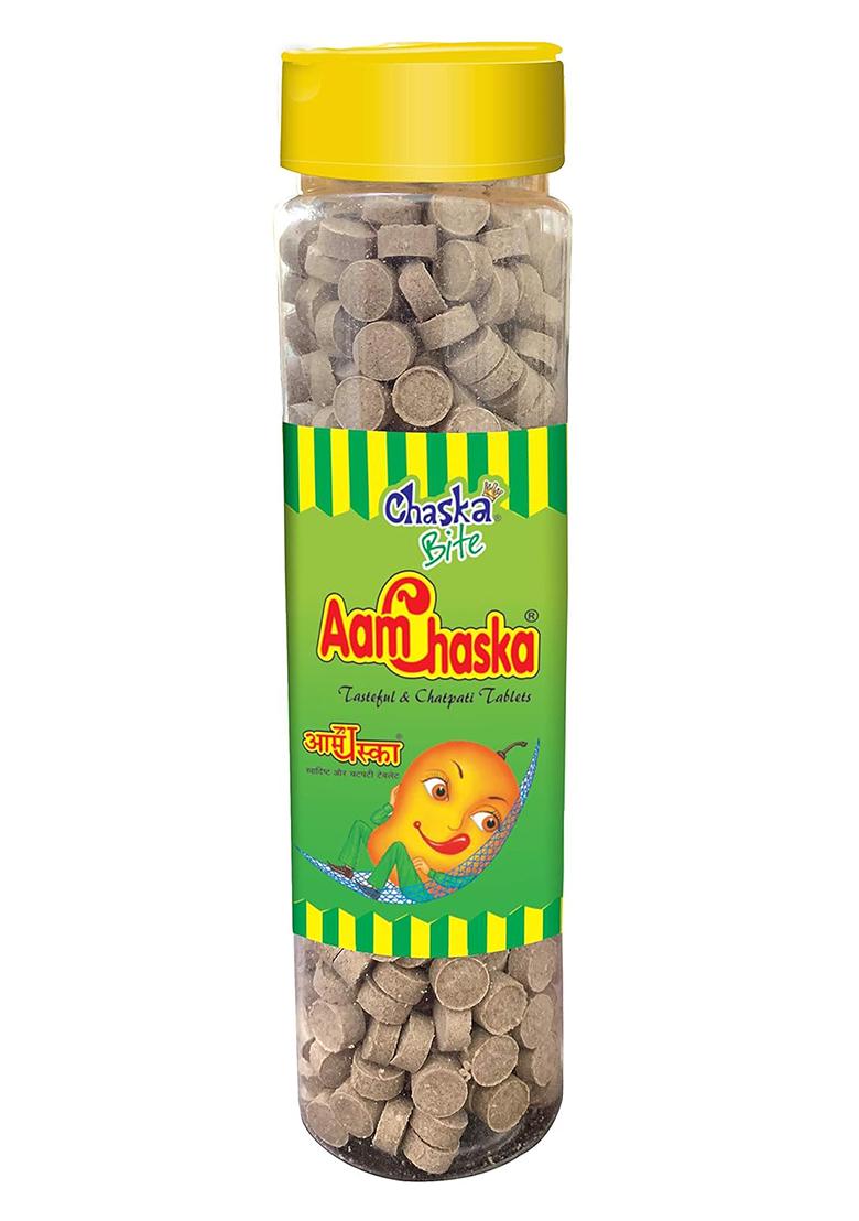 Alkas Chaska Bite Aam Chaska Chatpati Tablet Dry Mango Candy Digestive Pack Of 1 Chatpata Candy,250 Gram