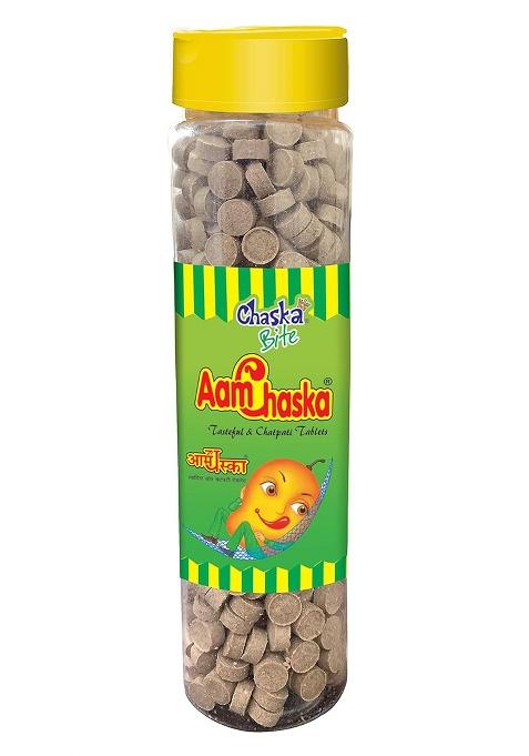 Alkas Chaska Bite Aam Chaska Chatpati Tablet Dry Mango Candy Digestive Pack Of 1 Chatpata Candy,250 Gram