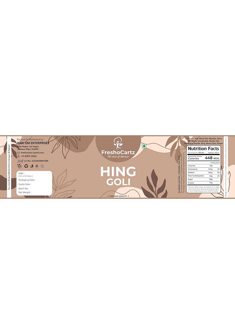 Freshocartz Digestive Ayurvedic Hing Goli - Indya