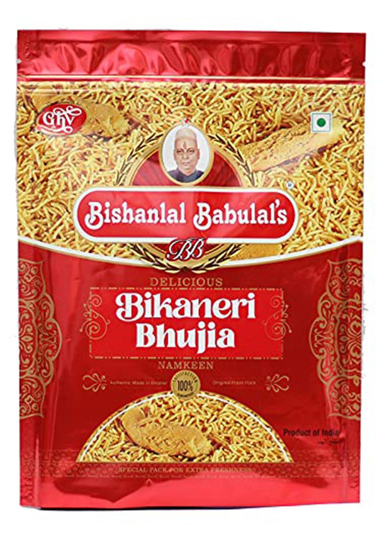 Bishanlal Babulal'S Bikaneri Bhujia Asli Bikaneri Swad 500 Gm (Pack Of 1)