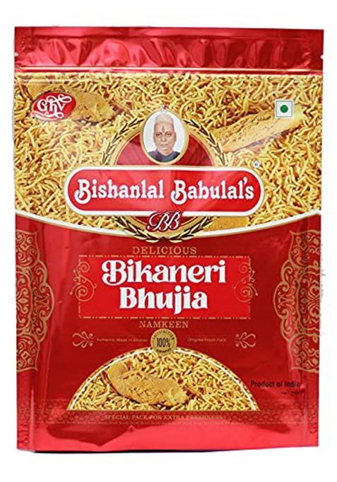 Bishanlal Babulal'S Bikaneri Bhujia Asli Bikaneri Swad 500 Gm (Pack Of 1)