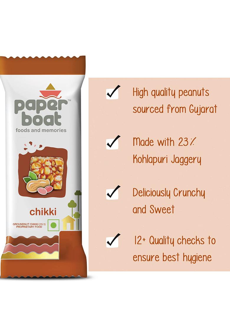 Paper Boat Chikki Jar, Peanut Bar, No Added Preservatives And Colours