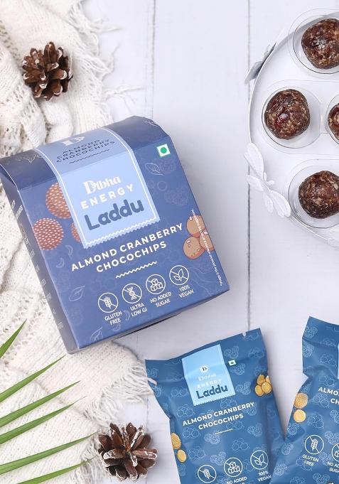 Dibha - Honest Snacking Dibha Cranberry Almond Chocochips Laddoo 130G (Set Of 10)_Bd0001
