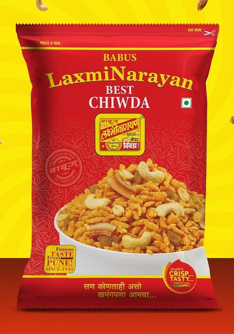 ‎Babus Laxminarayan Babus Laxminarayan Fresh & Delicious Poha Chiwda (1 Count)_500Gm (Pack Of 2)