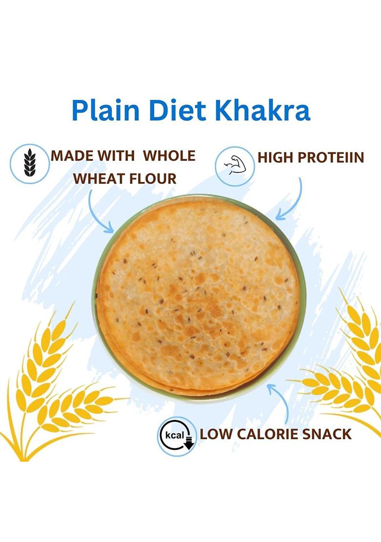 Jawai Roasted Whole Wheat Khakra Combo Plain Diet, Methi, Cheese, Pani Puri Khakhra Plant Based, Ready To Eat Healthy Snacks, Vaccum Packed Indian Snacks (Pack Of 4, 200 Gms Each)
